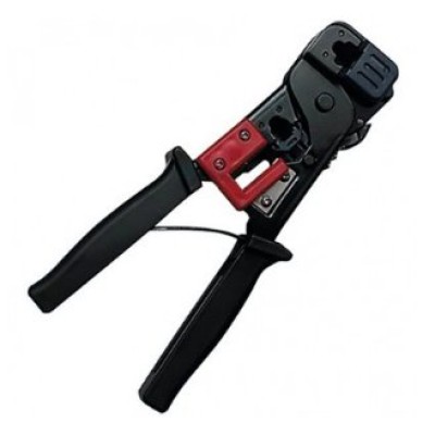 Pinza Crimpeadora BRobotix - RJ-11 - RJ-12 - RJ-45 - Negro - 000376