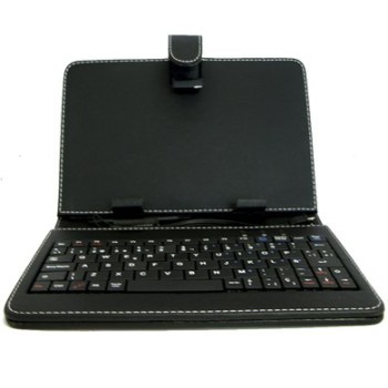 Protector para Tablet BRobotix 001678 - 7" - Tipo Folio - Con Teclado - Vinipiel - Negro - 001678