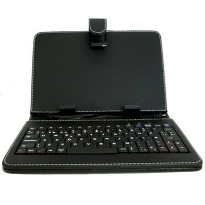 Protector para Tablet BRobotix 001678 - 7" - Tipo Folio - Con Teclado - Vinipiel - Negro - 001678