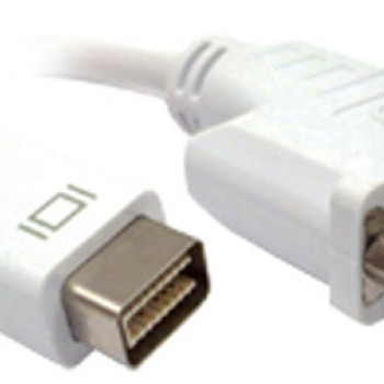 Adaptador BRobotix 104580 - Mini Display DVI Macho a DVI Hembra - 20 cm - 104580