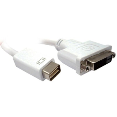 Adaptador BRobotix 104580 - Mini Display DVI Macho a DVI Hembra - 20 cm - 104580