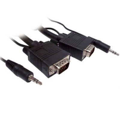 Cable SVGA BRobotix 321700 - Con Audio - Macho a Macho - Para Monitor - 30 Metros - 321700