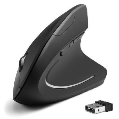 Mouse BRobotix 6000816 - Inalámbrico - 6 Botones - Negro - 6000816