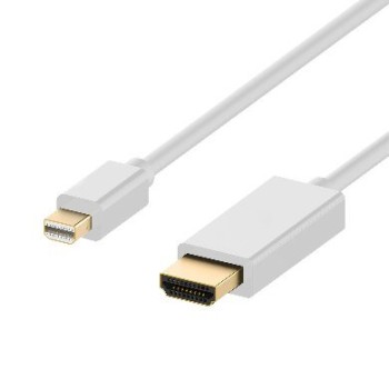 Cable BRobotix 6005330 - Mini DisplayPort a HDMI - 1.8m - Blanco - 6005330