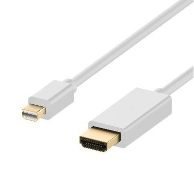Cable BRobotix 6005330 - Mini DisplayPort a HDMI - 1.8m - Blanco - 6005330
