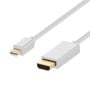 Cable BRobotix 6005330 - Mini DisplayPort a HDMI - 1.8m - Blanco - 6005330