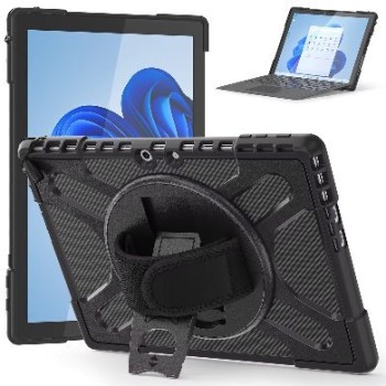 Funda BRobotix 6005583 - 360° - Negro - para Microsoft Surface Pro 9/10 - 6005583