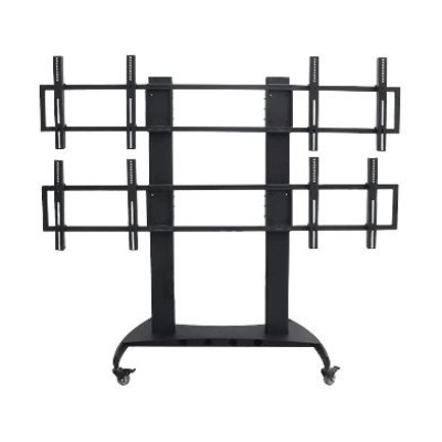 Soporte BRobotix 6006429 - 42" a 65" - Soporta 130kg - Para 4 Pantallas - Móvil - 6006429