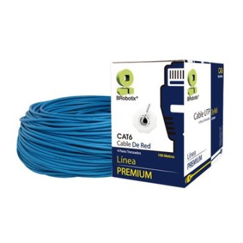 Bobina BRobotix 6006771 - Cat6 - 100m - Azul - 6006771