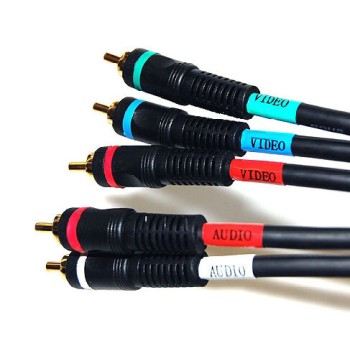 Cable RCA BRobotix 771248 - Para Video y Audio - 1.85m - Negro - 771248