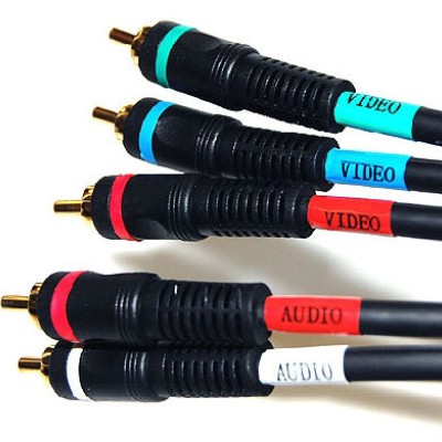 Cable RCA BRobotix 771248 - Para Video y Audio - 1.85m - Negro - 771248