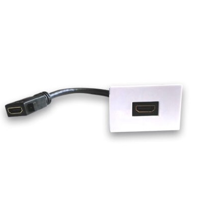 Adaptador HDMI BRobotix 938917 - HDMI - Hembra/hembra - Blanco - 938917