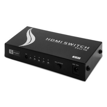 Multiplexor BRobotix 963684 - HDMI - 5 Dispositivos a 1 TV - Con Control Remoto - 963684