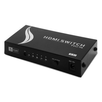 Multiplexor BRobotix 963684 - HDMI - 5 Dispositivos a 1 TV - Con Control Remoto - 963684