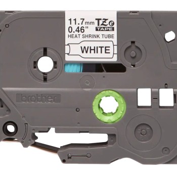 Cinta Brother HSE231 - Texto Negro sobre Blanco - 11.7mm x 1.5m - Compatible PT-E300VP