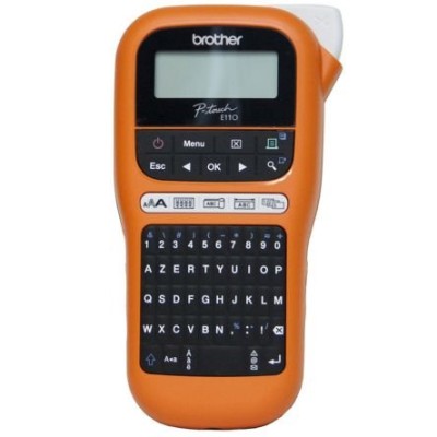 Impresora de Tarjetas Brother PTE110 - Térmica - 180 dpi - 20mm- Naranja - PTE110
