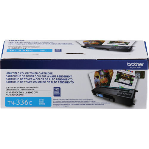 Tóner Brother TN336C Cian Alto Rendimiento para Impresoras Láser Color