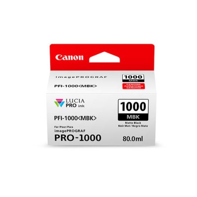 Tinta Canon PFI-1000 - Negro Mate - 80ml - 0545C003AA