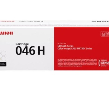 Tóner Canon 046 H Amarillo - Alto Rendimiento 5000 Páginas - Modelo 1251C001AA