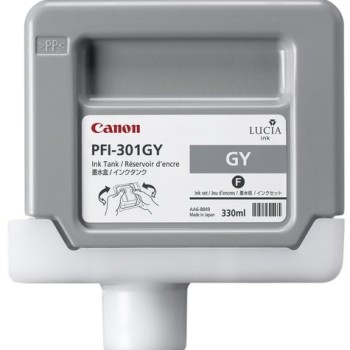 Tinta Canon PFI-301 - Gris - 330ml - 1495B001AA