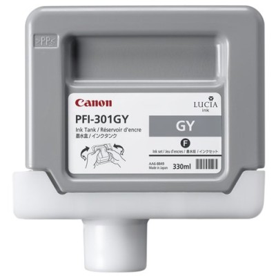 Tinta Canon PFI-301 - Gris - 330ml - 1495B001AA