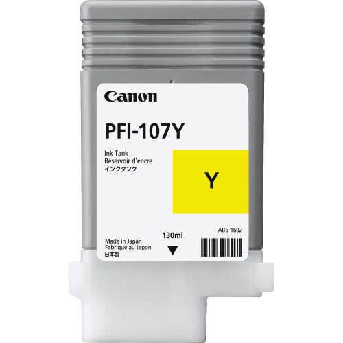 Cartucho de Tinta Canon PFI-107Y Amarillo 130ml Modelo 6708B001
