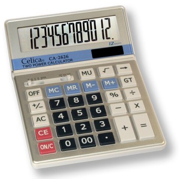 Calculadora de Escritorio Celica CA-2626 - 12 Dígitos - CA-2626 Calculadora de Escritorio Celica CA-2626 - 12 Dígitos - CA-2626