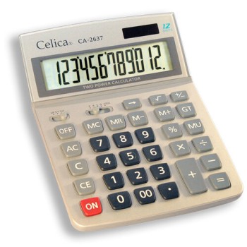 Calculadora de Escritorio Celica 12 Dígitos Modelo CA-2637