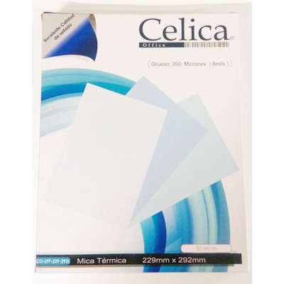 Mica Térmica Celica - Oficio - 229 x 368 mm - 50 Micas - CO-LPF229-368FC