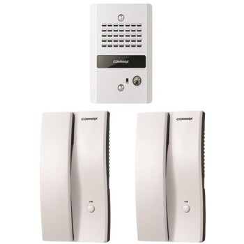 Paquete Interfon y Frente de Calle COMMAX DP2SDR2GNPACK - 2 Interfon DP2S - Frente de Calle DR2GN - Función de Apertura de Puerta - DP2SDR2GN + DP2S