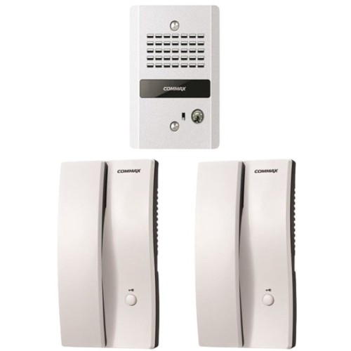 Paquete Interfon COMMAX con 2 Unidades Interiores y Frente de Calle - Modelo DP2SDR2GN