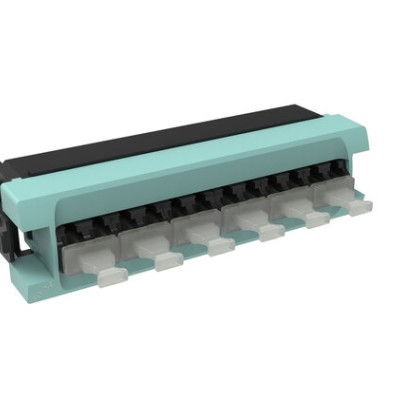 Módulo CommScope 360DPiP-12LC-LS - 12 Acopladores LC - OM4 - Aqua - 760242975