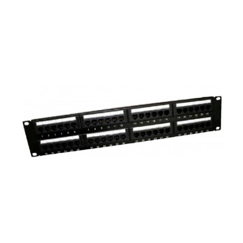 Panel de Parcheo ConduNet Cat6 48 Puertos para Rack 2U Modelo 8699486NPP