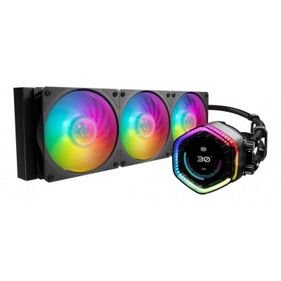 Enfriamiento Líquido Cooler Master MasterLiquid 360 ION - 3 Ventiladores - 2400RPM - Negro - RGB - MLY-D36M-A24PZ-R1 Enfriamiento Líquido Cooler Master MasterLiquid 360 ION - 3 Ventiladores - 2400RPM - Negro - RGB - MLY-D36M-A24PZ-R1