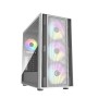 Gabinete Gamer Cooler Master MasterBox 600 - Media Torre - ATX/Micro ATX/E-ATX/ITX - 4x Ventiladores - Panel Lateral - Blanco - MB600-WGNN-S00