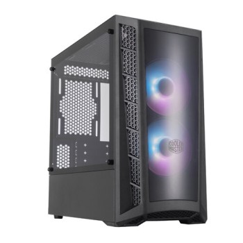 Gabinete Gamer Cooler Master Masterbox MB320L ARGB - Mini Torre - Micro ATX/Mini-ITX - 2x Ventilador Frontal - Panel Lateral - MCB-B320L-KGNN-S02