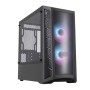 Gabinete Gamer Cooler Master Masterbox MB320L ARGB - Mini Torre - Micro ATX/Mini-ITX - 2x Ventilador Frontal - Panel Lateral - MCB-B320L-KGNN-S02