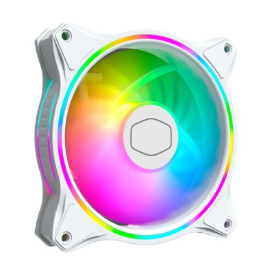 Kit de Ventiladores Cooler Master MasterFan MF120 Halo - 120mm - 1800 RPM - ARGB - Blanco - 3 Piezas - MFL-B2DW-183PA-R1 Kit de Ventiladores Cooler Master MasterFan MF120 Halo - 120mm - 1800 RPM - ARGB - Blanco - 3 Piezas - MFL-B2DW-183PA-R1
