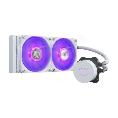Disipador Cooler Master MasterLiquid ML240L V2 RGB White Edition - 4-Pines - 650 a 1800 RPM - RGB - Blanco - MLW-D24M-A18PC-RW