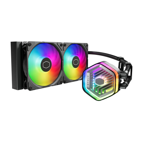 Enfriamiento Líquido Cooler Master MASTERLIQUID 240 ATMOS ARGB - 2 Ventiladores 2500 RPM - MLX-D24M-A25PZ-R1