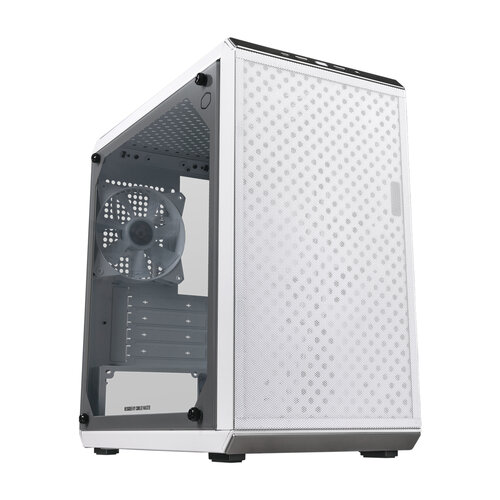 Gabinete Gamer Cooler Master Q300L V2 Mini Torre Blanco - Micro ATX/Mini-ITX - Panel Lateral de Vidrio