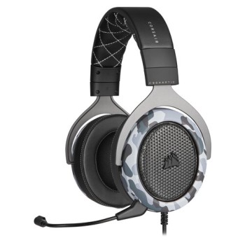 Diadema Gamer Corsair HS60 HAPTIC - Alámbrico - USB - Micrófono - Artic Camo - CA-9011225-NA