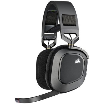 Diadema Gamer Corsair HS80 RGB WIRELESS - Inalámbrico - Micrófono - Negro - CA-9011235-NA