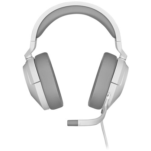 Diadema Gamer Corsair HS55 SURROUND - Sonido envolvente 7.1 - Micrófono desmontable - Blanco - CA-9011266-NA