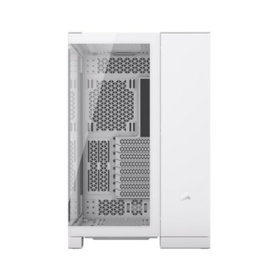 Gabinete Gamer Corsair iCUE LINK 6500X RGB - Media Torre - ATX - Panel Lateral - Blanco - CC-9011270-WW