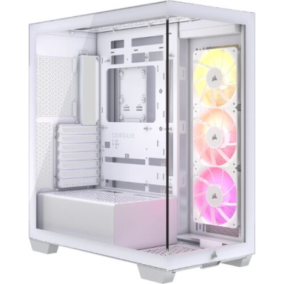 Gabinete Gamer Corsair 3500X ARGB - Semitorre - ATX/E-ATX/Micro-ATX/Mini-ITX - 3 Ventiladores - Panel Lateral - Blanco - CC-9011279-WW