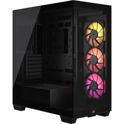 Gabinete Gamer Corsair iCUE LINK 3500X RGB - Semitorre - ATX/E-ATX/Micro-ATX/Mini-ITX - 3 Ventiladores - Panel Lateral  - CC-9011280-WW