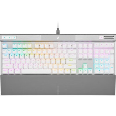 Teclado Gamer Corsair K70 PRO RGB - Alámbrico - RGB - Blanco - CORSAIR Opx - CH-910951A-NA