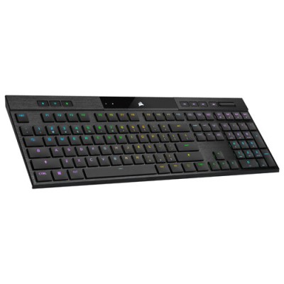 Teclado Gamer Corsair K100 AIR RGB - Mecánico - Switch Cherry MX - Inalámbrico - Negro (Inglés) - CH-913A01U-NA