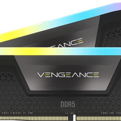 Memoria RAM Corsair VENGEANCE RGB - DDR5 - 32GB (2x16GB) - 5200MHz - DIMM - Para PC - CMH32GX5M2B5200C40
